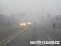 廣西15日大霧彌漫 16日將有冷空氣