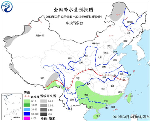 全國大部氣溫回升 華南等地仍多陰雨