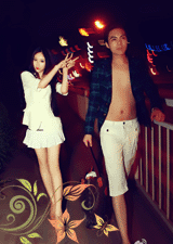 女模吳稀兒圖片 吳稀兒游沙灘黑色蕾絲透視裝照片