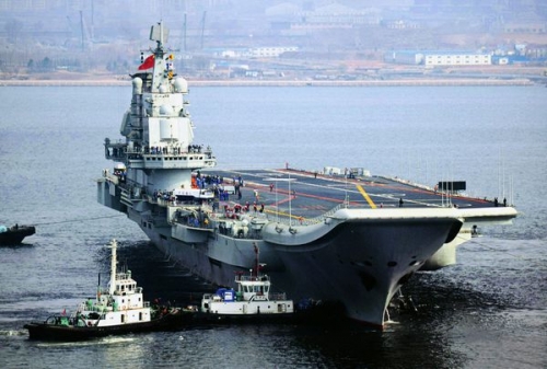 中國航母高速大轉彎試航