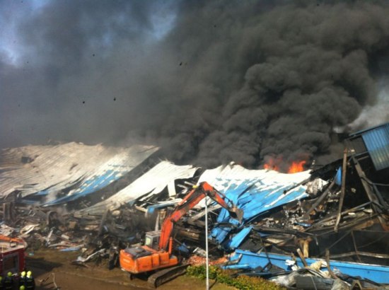 蕭山區瓜瀝鎮火災