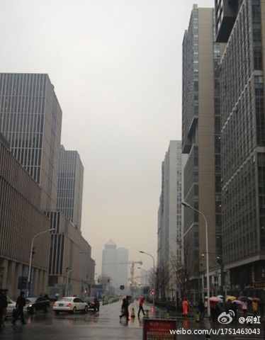 北京12日迎來今年首場降雨 山區小雨夾雪