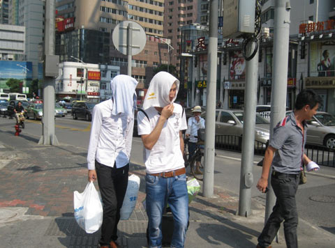 上海未來(lái)三天“高燒”不退 徐家匯最高氣溫40.6℃