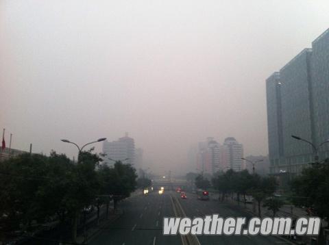2013年10月5日北京霧霾天氣空氣質量重度污染