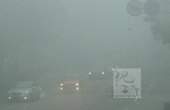 杭州霧霾圖片
