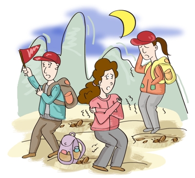 浙江安吉百名驢友被困山谷