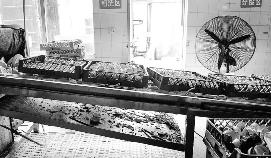 溫州餐具消毒存在衛生問題