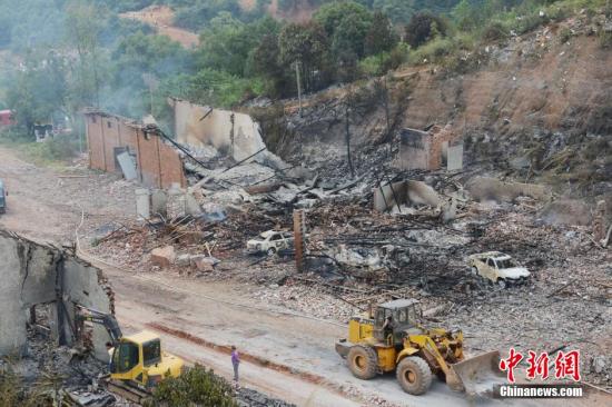 湖南醴陵爆炸現場