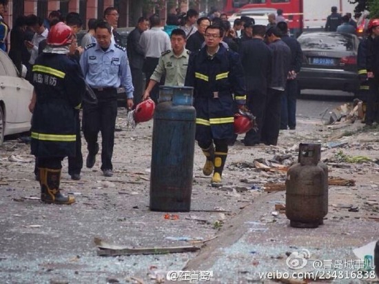 青島喜眾連鎖概念酒店液化氣爆炸