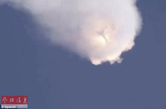 美國獵鷹九號火箭爆炸