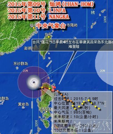 臺風蓮花會經過臺州嗎