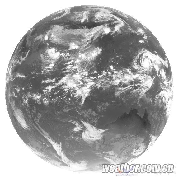 蘇迪羅臺風FY-2E紅外一圓盤衛星圖