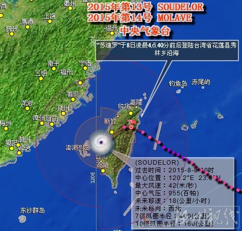 蘇迪羅登陸臺灣