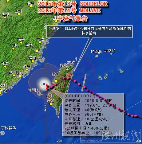 蘇迪羅今夜襲閩浙