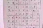 小男生寫相思日記 臺州路橋二年級小學生的相思日記
