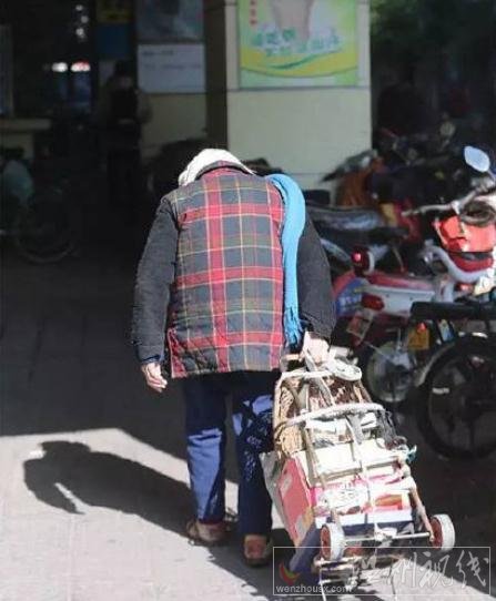 老太見人太多就走了