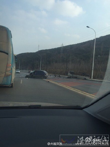 大連旅順慘烈車禍現場圖片