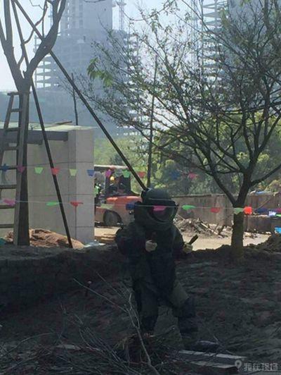 杭州工地挖出炸彈