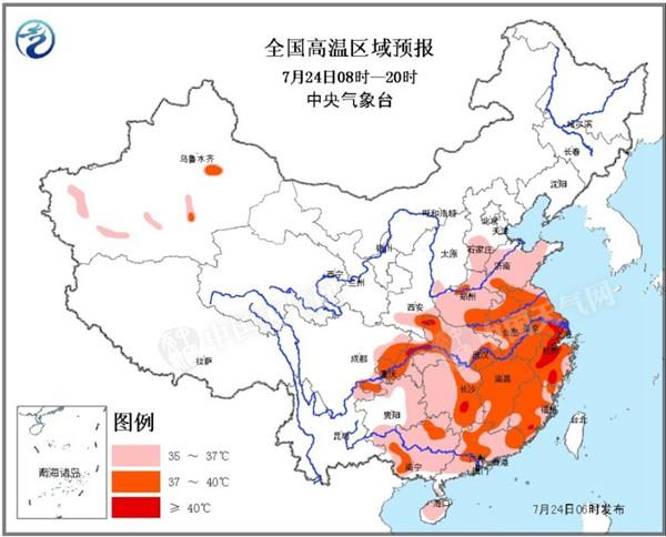南方高溫天氣持續(xù)到8月 局部高溫超40℃