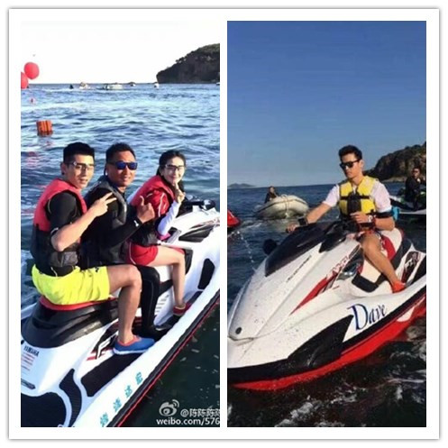 張繼科錄節目落水