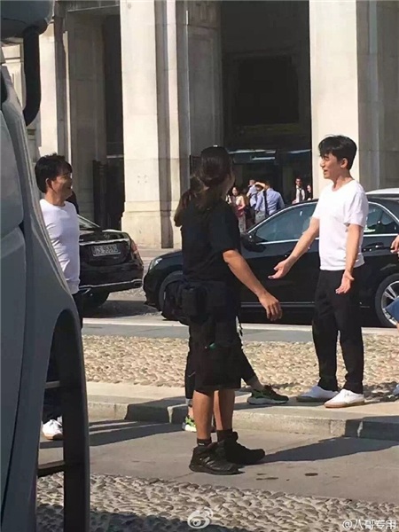 梁朝偉與替身同框