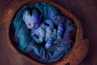 阿凡達嬰兒走紅 西班牙玩偶很逼真