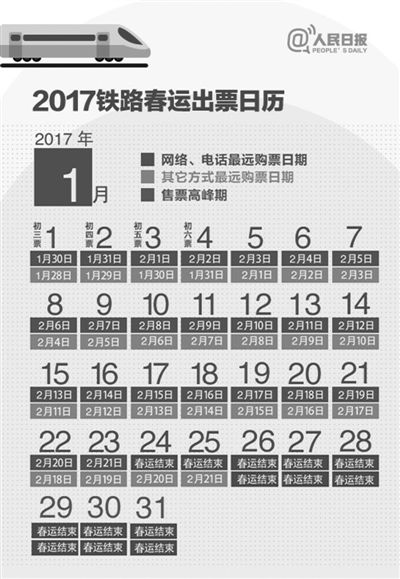 2017春運(yùn)方案出臺(tái)