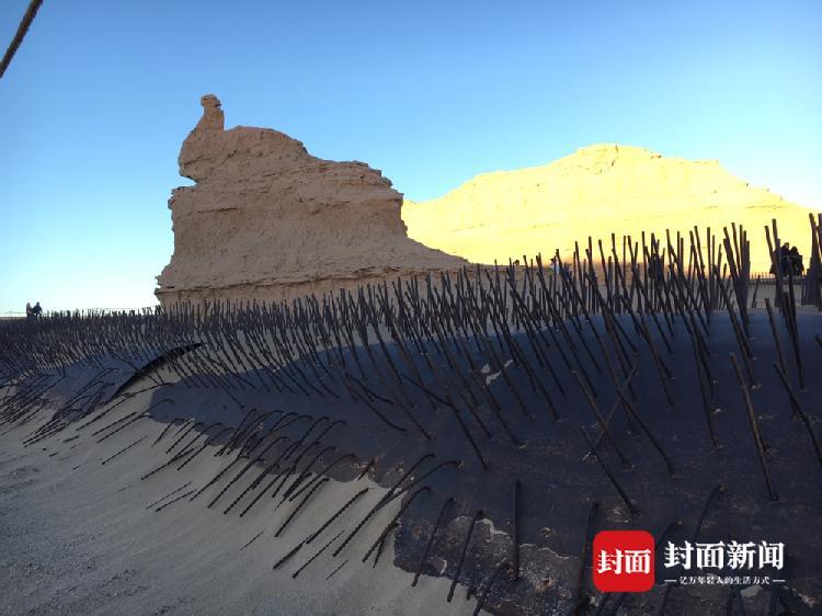 敦煌景區(qū)擺刺猬陣