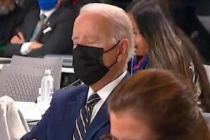 拜登在聯(lián)合國(guó)氣候峰會(huì)上打瞌睡