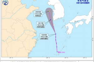 今年第6號臺風翠絲向北移動對溫州無影響
