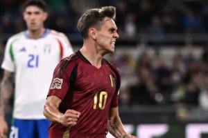 歐洲國家聯賽意大利2-2比利時