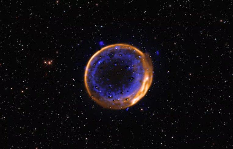 科學家首次觀測到瀕死恒星爆炸時的內部結構(資料圖)